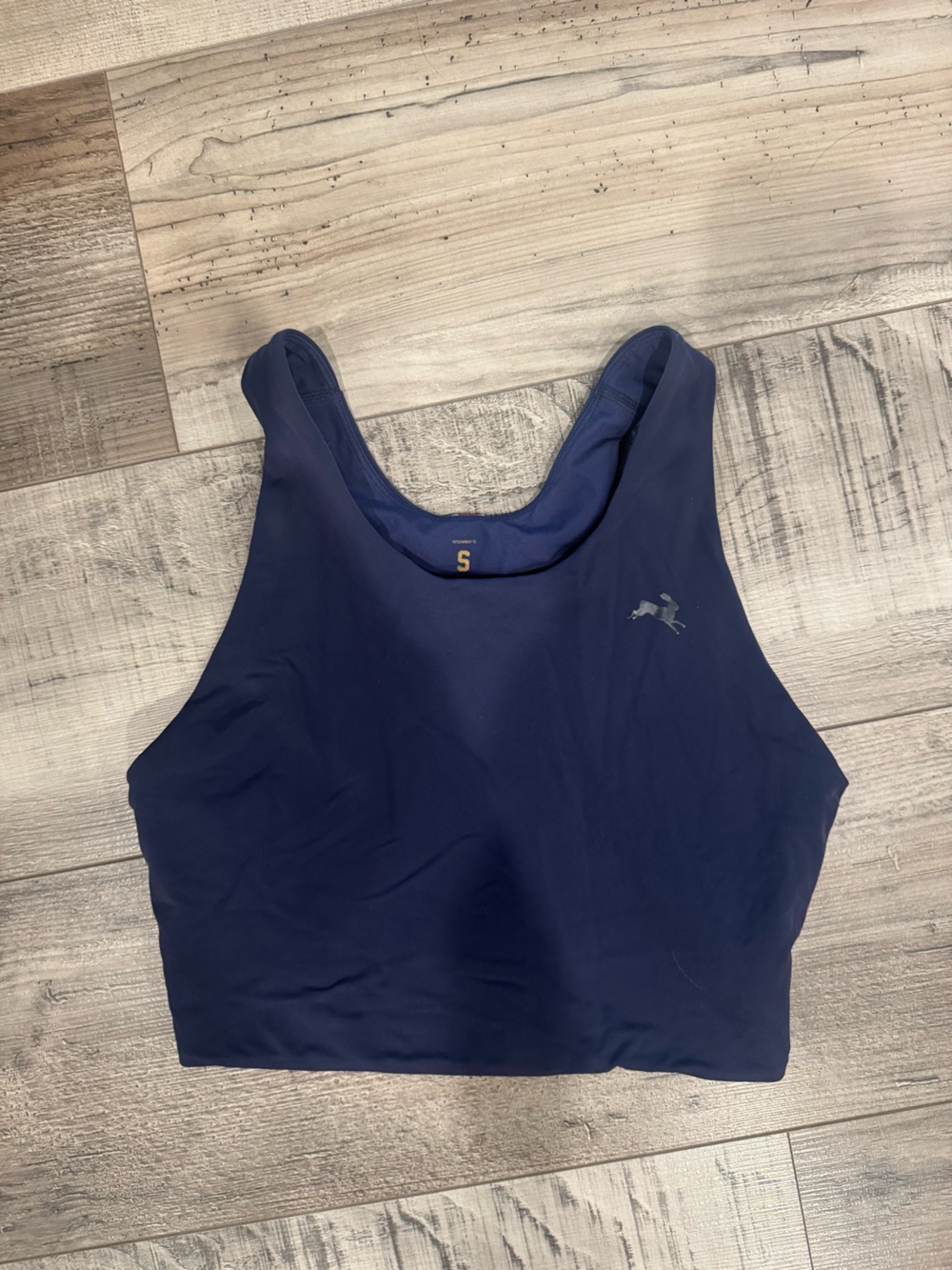 Tracksmith Deep Navy Performance Crop Tank small